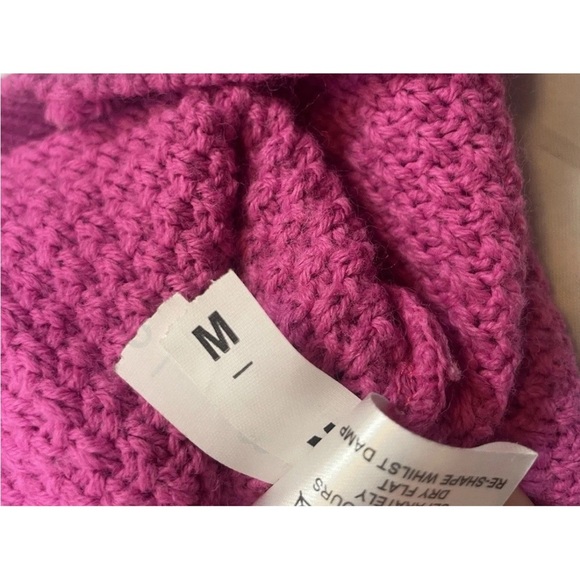 Nasty Gal Knit Happens 2 Pc Hot Pink Sweater Top And Short Lounge Set Woman’s M - Picture 11 of 15